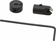 Vernon - 5/16" Cutter Diam, 9/64" Drill Compatibility, 1/4" Collar Thickness, Adjustable Depth Drill Countersink - Exact Tooling