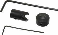 Vernon - 5/16" Cutter Diam, 11/64" Drill Compatibility, 1/4" Collar Thickness, Adjustable Depth Drill Countersink - Exact Tooling