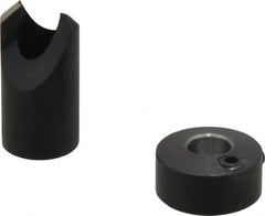 Vernon - 3/8" Cutter Diam, 13/64" Drill Compatibility, 1/4" Collar Thickness, Adjustable Depth Drill Countersink - Exact Tooling