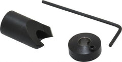 Vernon - 1/2" Cutter Diam, 15/64" Drill Compatibility, 1/4" Collar Thickness, Adjustable Depth Drill Countersink - Exact Tooling