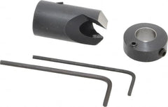 Vernon - 5/8" Cutter Diam, 11/32" Drill Compatibility, 5/16" Collar Thickness, Adjustable Depth Drill Countersink - Exact Tooling