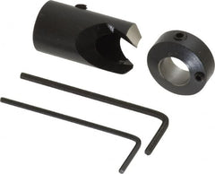Vernon - 5/8" Cutter Diam, 3/8" Drill Compatibility, 5/16" Collar Thickness, Adjustable Depth Drill Countersink - Exact Tooling