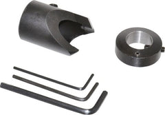 Vernon - 1" Cutter Diam, 5/8" Drill Compatibility, 3/8" Collar Thickness, Adjustable Depth Drill Countersink - Exact Tooling