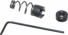 Burr-Bit - #10" Tap Compatibility, 11/64" Collar Thickness, 1-1/16" Relaxed Length, 2 Tap Flutes, Deburring Tap Attachment - 3/8" Outside Diam, 120° Included Angle, High Speed Steel - Exact Tooling