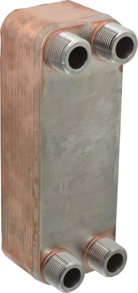 Lytron - Inch, Brazed Plate Heat Exchanger - Max psi, °F Max," Wide x" High x" Deep - Exact Tooling