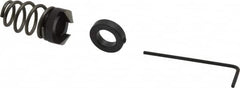 Burr-Bit - 3/8" Tap Compatibility, 11/64" Collar Thickness, 2 Tap Flutes, Deburring Tap Attachment - 21/32" Outside Diam, 120° Included Angle, High Speed Steel - Exact Tooling