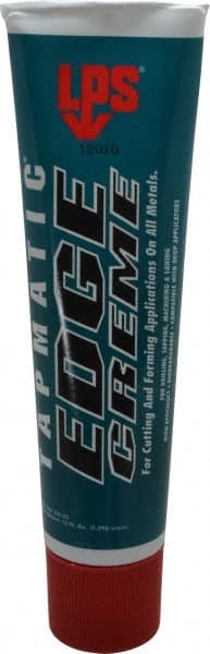 LPS - Tapmatic EdgeCreme, 10 oz Tube Cutting & Tapping Fluid - Synthetic, For Boring, Broaching, Drawing, Drilling, Engraving, Facing, Grinding, Milling, Reaming, Sawing, Stamping, Tapping, Threading, Turning - Exact Tooling