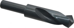 Interstate - 1-1/8" Drill, 118° Point, High Speed Steel Silver Deming & Reduced Shank Drill Bit - Exact Tooling
