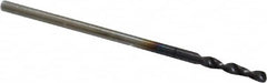 Accupro - #57 130° Parabolic Flute Cobalt Screw Machine Drill Bit - TiAlN Finish, Right Hand Cut, 0.276" Flute Length, 1.102" OAL, Standard Point, Straight Shank - Exact Tooling
