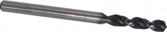 Accupro - #27 130° Parabolic Flute Cobalt Screw Machine Drill Bit - TiAlN Finish, Right Hand Cut, 0.787" Flute Length, 2.047" OAL, Split Point, Straight Shank - Exact Tooling