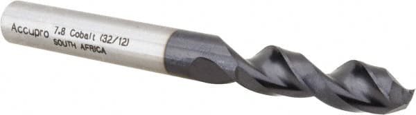 Accupro - 0.3071" 130° Parabolic Flute Cobalt Screw Machine Drill Bit - Exact Tooling