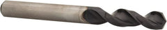 Accupro - 0.323" 130° Parabolic Flute Cobalt Screw Machine Drill Bit - TiAlN Finish, Right Hand Cut, 1.457" Flute Length, 3.11" OAL, Split Point, Straight Shank - Exact Tooling