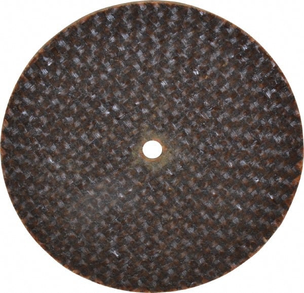 Norton - 2" 60 Grit Aluminum Oxide Cutoff Wheel - 0.06" Thick, 1/8" Arbor, 30,560 Max RPM, Use with Die Grinders - Exact Tooling