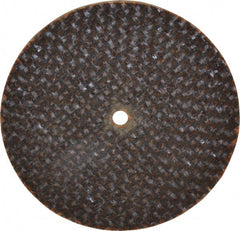 Norton - 2" 60 Grit Aluminum Oxide Cutoff Wheel - 0.06" Thick, 1/8" Arbor, 30,560 Max RPM, Use with Die Grinders - Exact Tooling