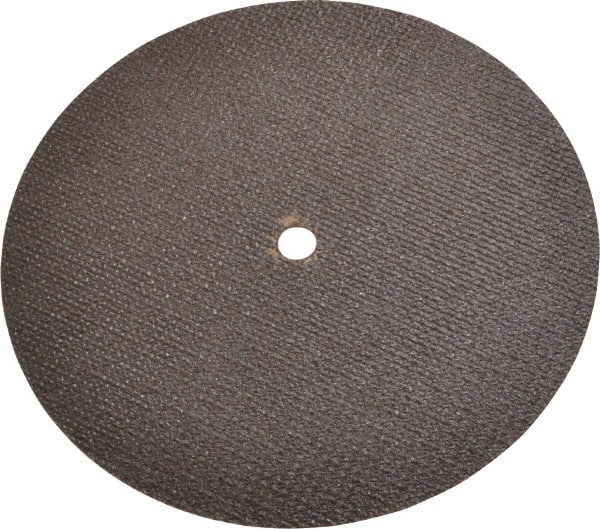 Norton - 6" 60 Grit Aluminum Oxide Cutoff Wheel - 0.035" Thick, 3/8" Arbor, 10,190 Max RPM, Use with Die Grinders - Exact Tooling