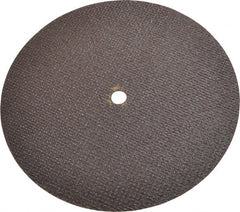 Norton - 6" 60 Grit Aluminum Oxide Cutoff Wheel - 0.035" Thick, 3/8" Arbor, 10,190 Max RPM, Use with Die Grinders - Exact Tooling