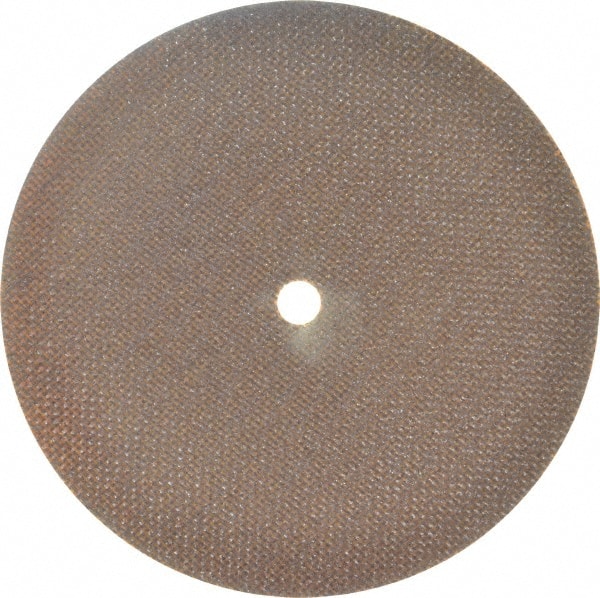 Norton - 7" 60 Grit Aluminum Oxide Cutoff Wheel - 0.035" Thick, 1/2" Arbor, 8,730 Max RPM, Use with Stationary Grinders - Exact Tooling