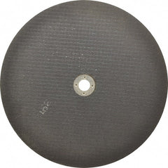 Norton - 10" 46 Grit Aluminum Oxide Cutoff Wheel - 1/16" Thick, 5/8" Arbor, 6,110 Max RPM, Use with Stationary Tools - Exact Tooling