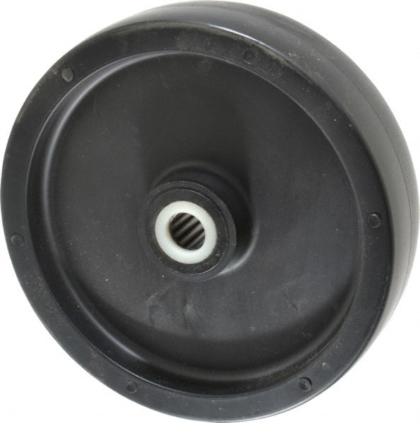 Fairbanks - 8 Inch Diameter x 2 Inch Wide, Polyolefin Caster Wheel - 1,400 Lb. Capacity, 2-3/16 Inch Hub Length, 3/4 Inch Axle Diameter, Roller Bearing - Exact Tooling