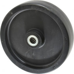 Fairbanks - 8 Inch Diameter x 2 Inch Wide, Polyolefin Caster Wheel - 1,400 Lb. Capacity, 2-3/16 Inch Hub Length, 3/4 Inch Axle Diameter, Roller Bearing - Exact Tooling
