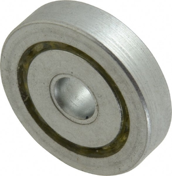Value Collection - 1/4" Bore Diam, 1-1/16" OD, Open Unground Full Complement Radial Ball Bearing - 1/4" Wide, 1 Row, Round Bore, 484 Lb Dynamic Capacity - Exact Tooling