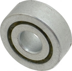 Value Collection - 3/8" Bore Diam, 1-1/16" OD, Open Unground Full Complement Radial Ball Bearing - 3/8" Wide, 1 Row, Round Bore, 484 Lb Dynamic Capacity - Exact Tooling