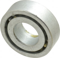 Value Collection - 5/8" Bore Diam, 1-3/8" OD, Open Unground Full Complement Radial Ball Bearing - 7/16" Wide, 1 Row, Round Bore, 769 Lb Dynamic Capacity - Exact Tooling