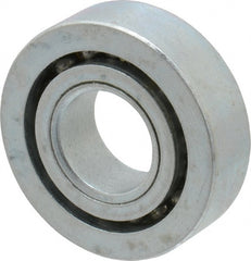 Value Collection - 5/8" Bore Diam, 1-1/2" OD, Open Unground Full Complement Radial Ball Bearing - 7/16" Wide, 1 Row, Round Bore, 769 Lb Dynamic Capacity - Exact Tooling
