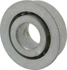Value Collection - 3/8" Bore Diam, 29/32" OD, Open Unground Full Complement Radial Ball Bearing - With Flange, 1 Row, Round Bore, 356 Lb Dynamic Capacity - Exact Tooling