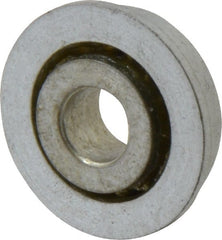 Value Collection - 5/16" Bore Diam, 7/8" OD, Open Unground Full Complement Radial Ball Bearing - With Flange, 1 Row, Round Bore, 341 Lb Dynamic Capacity - Exact Tooling
