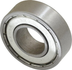 Value Collection - 5/8" Bore Diam, 1-3/8" OD, Double Shield Unground Retainer Type Radial Ball Bearing - 7/16" Wide, 1 Row, Round Bore, 915 Lb Dynamic Capacity - Exact Tooling