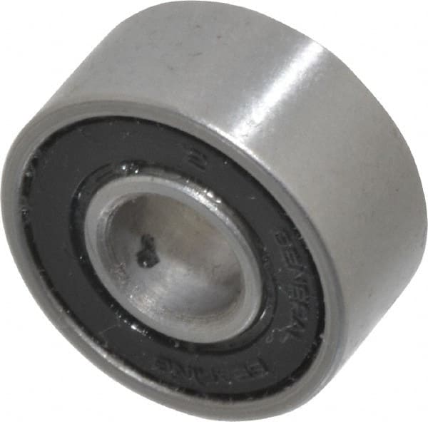 Value Collection - 1/4" Bore Diam, 11/16" OD, Double Seal Unground Retainer Type Radial Ball Bearing - 5/16" Wide, 1 Row, Round Bore, 300 Lb Dynamic Capacity - Exact Tooling