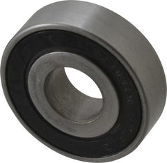 Value Collection - 3/4" Bore Diam, 2" OD, Double Seal Unground Retainer Type Radial Ball Bearing - 9/16" Wide, 1 Row, Round Bore, 1,171 Lb Dynamic Capacity - Exact Tooling