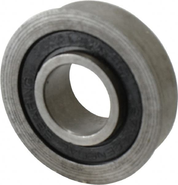 Value Collection - 3/4" Bore Diam, 1-3/4" OD, Double Seal Unground Retainer Type Radial Ball Bearing - With Flange, 1 Row, Round Bore, 1,171 Lb Dynamic Capacity - Exact Tooling