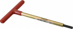 Made in USA - 7/32" Hex, T-Handle, Hex Key - 6" OAL, Chromalloy Steel, Inch System of Measurement - Exact Tooling