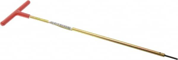 Made in USA - 7/64" Hex, T-Handle, Hex Key - 12" OAL, Chromalloy Steel, Inch System of Measurement - Exact Tooling