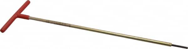 Made in USA - 1/8" Hex, T-Handle, Hex Key - 12" OAL, Chromalloy Steel, Inch System of Measurement - Exact Tooling