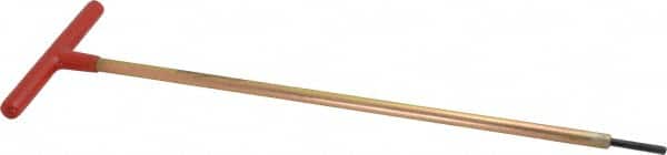Made in USA - 5/32" Hex, T-Handle, Hex Key - 12" OAL, Chromalloy Steel, Inch System of Measurement - Exact Tooling