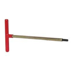 Made in USA - 5/16" Hex, T-Handle, Hex Key - 12" OAL, Chromalloy Steel, Inch System of Measurement - Exact Tooling