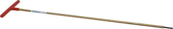 Made in USA - 1/8" Hex, T-Handle, Hex Key - 18" OAL, Chromalloy Steel, Inch System of Measurement - Exact Tooling