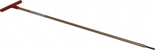 Made in USA - 5/32" Hex, T-Handle, Hex Key - 18" OAL, Chromalloy Steel, Inch System of Measurement - Exact Tooling