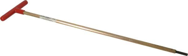 Made in USA - 7/32" Hex, T-Handle, Hex Key - 18" OAL, Chromalloy Steel, Inch System of Measurement - Exact Tooling