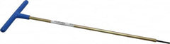 Made in USA - 3mm Hex, T-Handle, Hex Key - 12" OAL, Chromalloy Steel, Metric System of Measurement - Exact Tooling