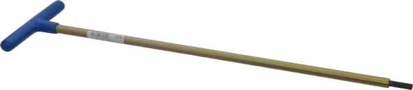 Made in USA - 6mm Hex, T-Handle, Hex Key - 18" OAL, Chromalloy Steel, Metric System of Measurement - Exact Tooling