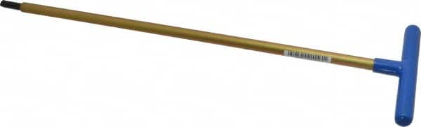 Made in USA - 8mm Hex, T-Handle, Hex Key - 18" OAL, Chromalloy Steel, Metric System of Measurement - Exact Tooling
