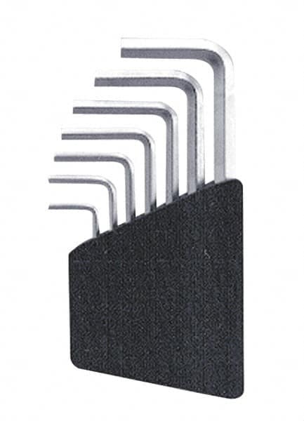 Made in USA - 7 Piece L-Key Hex Key Set - Exact Tooling