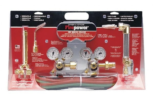 Victor - 5/64 Capacity, Oxy Fuel Outfit Single Stage 150 Deluxe - For Fuel Gases - Exact Tooling