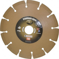Core Cut - 6" Diam, 20mm Arbor Hole Diam, Wet & Dry Cut Saw Blade - Diamond-Tipped, Standard Round Arbor - Exact Tooling