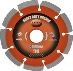 Core Cut - 4-1/2" Diam, 20mm Arbor Hole Diam, Wet & Dry Cut Saw Blade - Diamond-Tipped, Standard Round Arbor - Exact Tooling