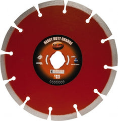 Core Cut - 7" Diam, 20mm Arbor Hole Diam, Wet & Dry Cut Saw Blade - Diamond-Tipped, Standard Round Arbor - Exact Tooling